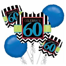 זר בלונים-יום הולדת חוגגים 60
