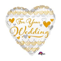 בלון מיילר 18-אנגלית Wedding לב For your