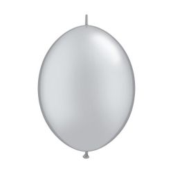 בלון Q12 לינק כסף מטאלי - 50 יח