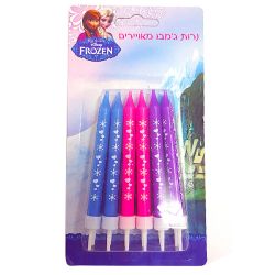 נרות ג'מבו מאויירים- פרוזן