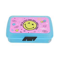 קופסת אוכל מחולקת bpa free - סמייילי צבעוני
