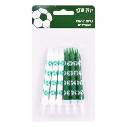 נרות ג'מבו מאויירים- ירוק עולה