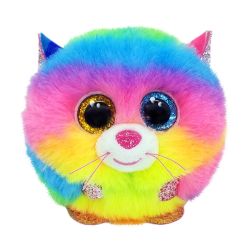 בובת TY עיניים גדולות פאפיז-גיזמו חתול קשת בענן