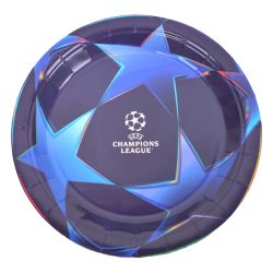 צלחות נייר 23סמ 8 יח' - ליגת האלופות