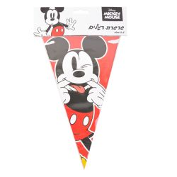 באנר שרשרת משולשים 2.5מ 12יח-מיקי מאוס קלאסי