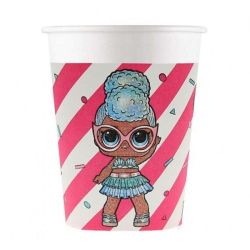 כוס נייר 200 מל 8 יח - LOL גליטר MGA