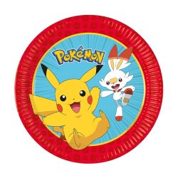 צלחות נייר 20 סמ 8 יח'- פוקימון