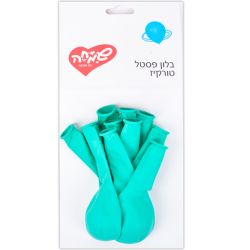שקית 10בלונים מקרון-טורקיז
