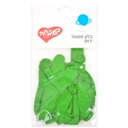 שקית 10בלונים פסטל-ירוק