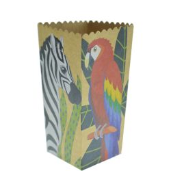 קופסאות פופקורן וחטיפים 4יח-HB ספארי קראפט זהב