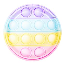 צלחות נייר 21 סמ עגולות 8 יח- פופ איט