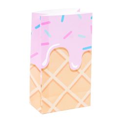 שקית נייר בסיס 6 יח- גלידה