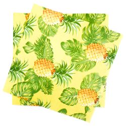 מפיות נייר 2 שכ 33X33 סמ 20 יח-אננסים צהוב