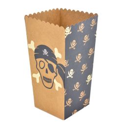 קופסאות פופקורן וחטיפים 4יח-קראפט פרימיום הטבעת זהב פיראטים