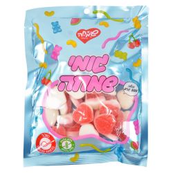 גומי 500 גרם - לב ורוד לבן סוכר