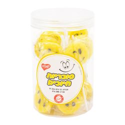 מארז סוכריות על מקל   12 גר 24 יח בצנצנת סמיילי