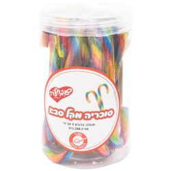 מארז סוכריות על מקל 12 גר 24 יח בצנצנת מקל סבא צבעוני