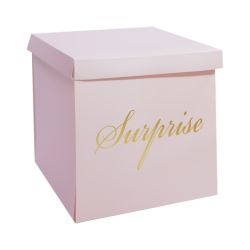 קופסת הפתעה מתפוצצת 50X50 סמ - ורוד