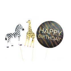 קיסמים מעוצבים ארוכים - ספארי מיקס 4 יח