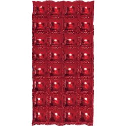 קיר בלונים מרובע מתנפח 76 על 140 סמ - אדום