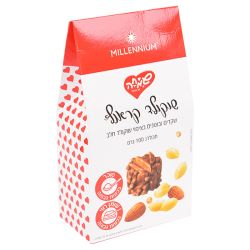 בונבוניירה שוקו נאטס 100גרם שקית קרטון מעוצבת - שקדים ובוטנים מצופים שוקולד 1/14