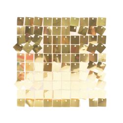 קיר פייטים למעצבי בלונים 30*30-  זהב לבן 042