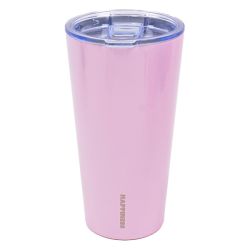 כוס נירוסטה דופן כפולה 450 מ''ל -ורוד נצנצים