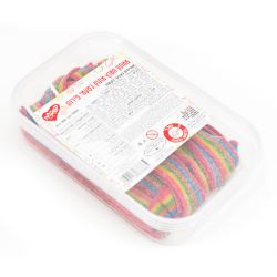 ממתק ליקריץ 200 גרם -  שטיחים בציפוי סוכר צבעוני בטעמי פירות