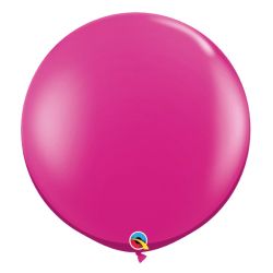 בלון Q3feet חלק-גול מגנטה-2יח בשקית