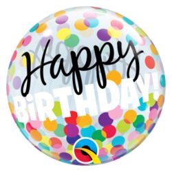 בלון על מקל Q סינגל בבל נקודות צבעוניות