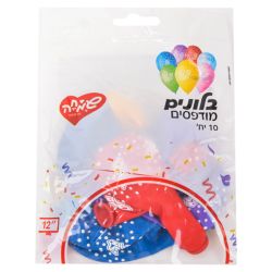 בלון GS110 מודפס מזל טוב נקודות - 10יח