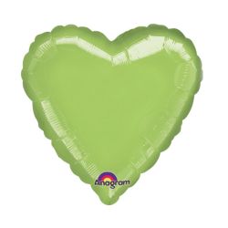 בלון מיילר 18- חלק לב ירוק ליים