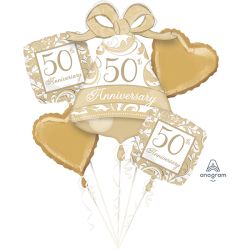 זר בלונים - חגיגות 50