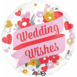 בלון מיילר 18-אנגלית Wedding כרזה ופרחים