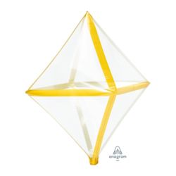 בלון מיילר 18 תלת מימד מוזהב TRIM