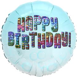 בלון מיילר 18-אנגלית HB רקע תכלת