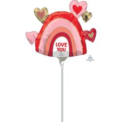 בלון על מקל בצורת קשת - אהבה