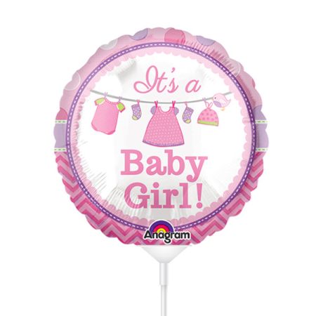 בלון על מקל 9- תינוקת מעוטר חבל כביסה