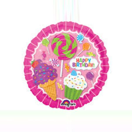 בלון על מקל 9-HBD ממתקים