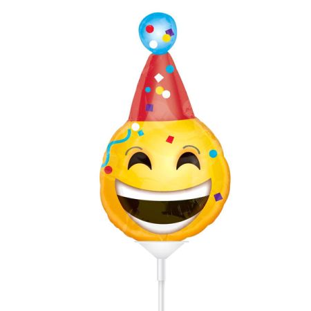בלון על מקל 9- חייכן כובע מסיבה