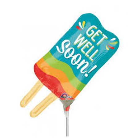 בלון על מקל 9- get well soon ארטיק
