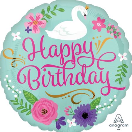 בלון מיילר 18-אנגלית HB ברבור פרחוני