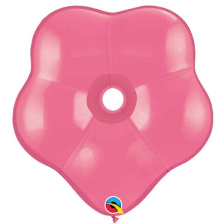 בלון Q16 פרח ורוד חלק 25 יח