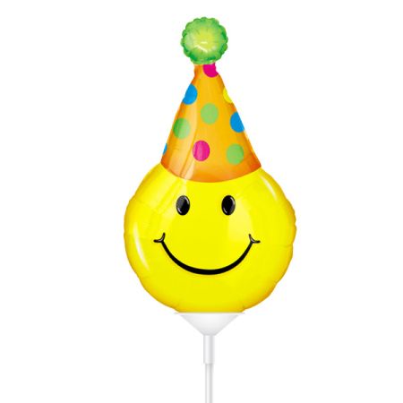 בלון על מקל 9- כובע מסיבה חייכן