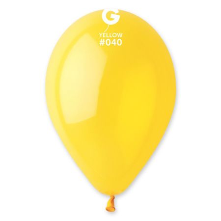 בלון G10 קריסטל 40 צהוב- 100 יח