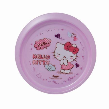 צלחת לפעוטות ריגה - הלו קיטי סגול