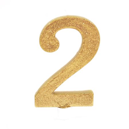 נר גדול מנצנץ מעמד לבן זהב - ספרה 2