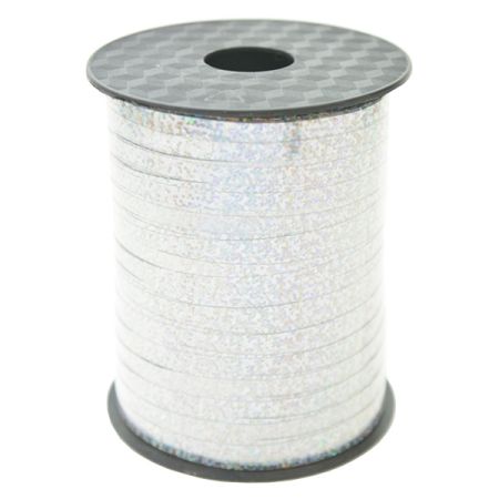 סרט קשירה 5ממ500xיארד- הולוגרפי כסף