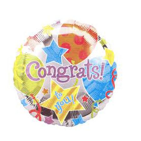 בלון על מקל 9- congrats