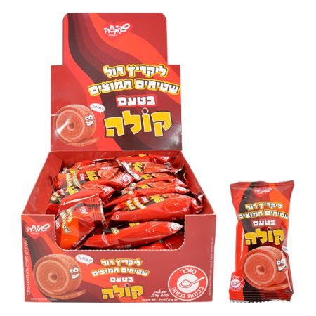 ממתק ליקריץ רול שטיחים חמוצים 20 גרם בטעם קולה 1/40/6